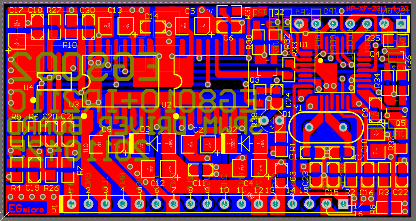 EG8010+IR2110 Altium Designer Motor Driver Project